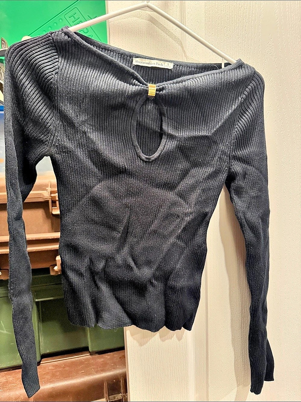 Abercrombie & Fitch Long Sleeve Top Black Small